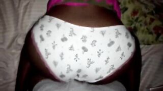 Fucking Girlfriend little ebony while she and her mom out shopping