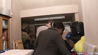 Making a giant mess with a black slut