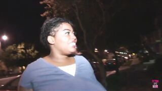 Pretty and Chunky Black Babe Gets Her Brains Fucked Out in Doggy Style Fuck Session